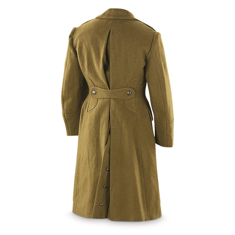 Romanian Military Surplus Wool Trench Coat, Used - MYMILITARYSURPLUS